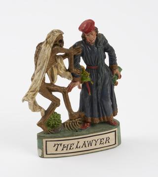 Statue of cadaver and the Lawyer