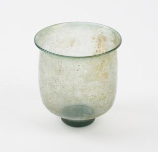 Glass cup, Roman, 251-450 CE