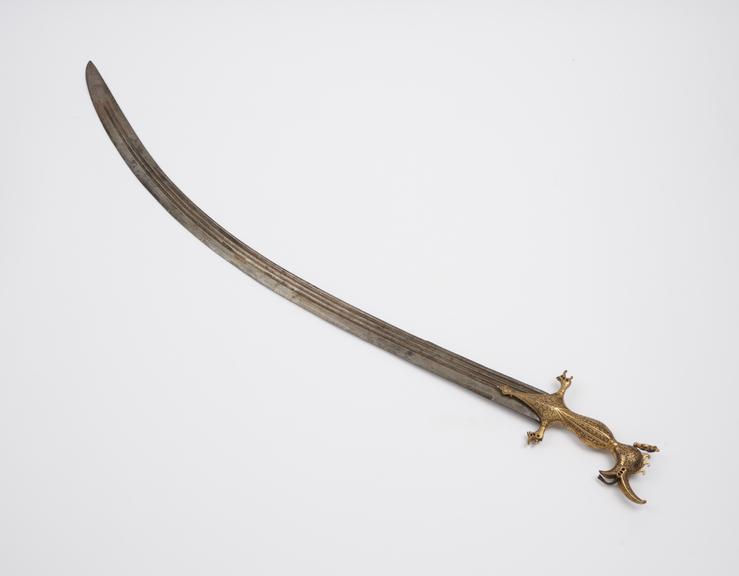 Toledo-type sword with bird head hilt