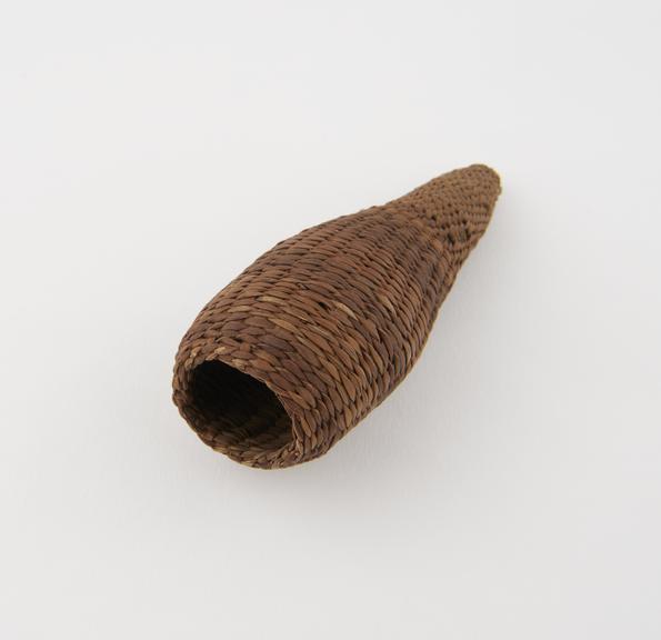 Grass basketry penis sheath