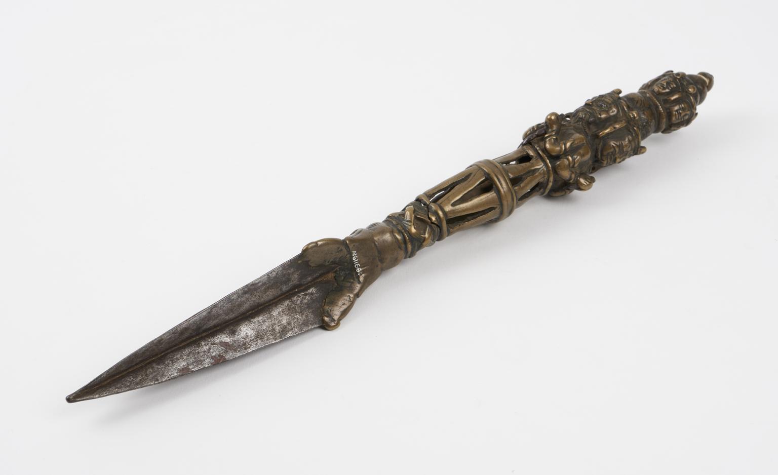 Triangular Pointed Dagger Ritual three-sided dagger | Science Museum Group Collection