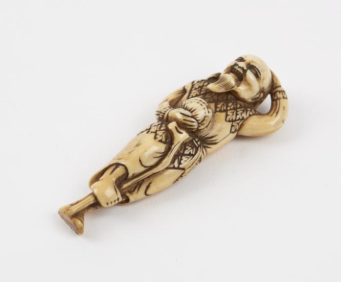 Ivory netsuke, in the form of Sennin