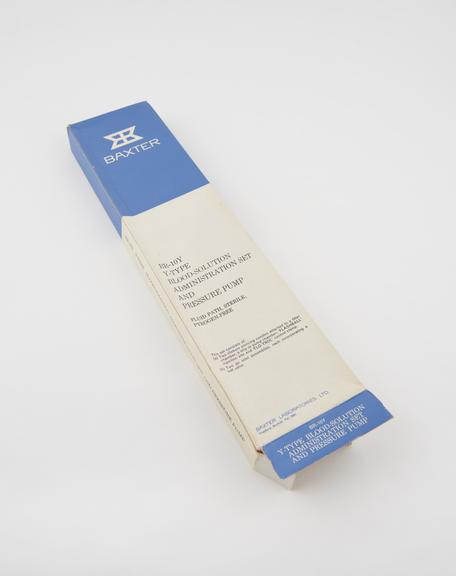 BR - 10y type blood solution administration set, by Baxter Labs