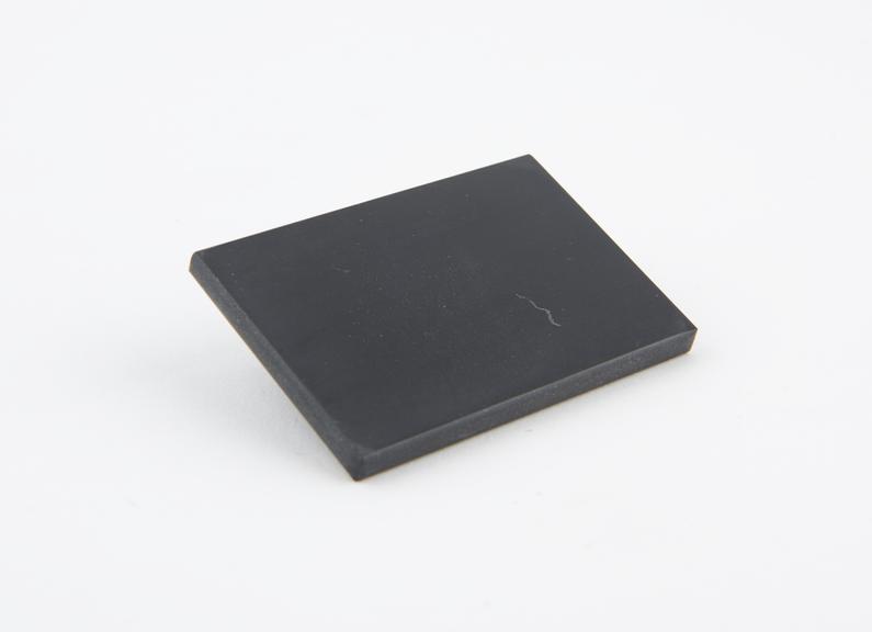 Rectangular touchstone purchased in the bazaar in Izmir in