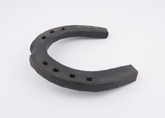 Horseshoe for cart horse from Portslade forge, Sussex, Britain, 1890-1930