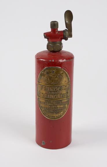 Fire extinguisher, red, Petrolex extincteur', sparklet-powered