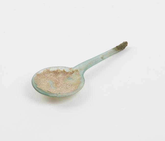 Glass spoon, Roman, 101-300AD