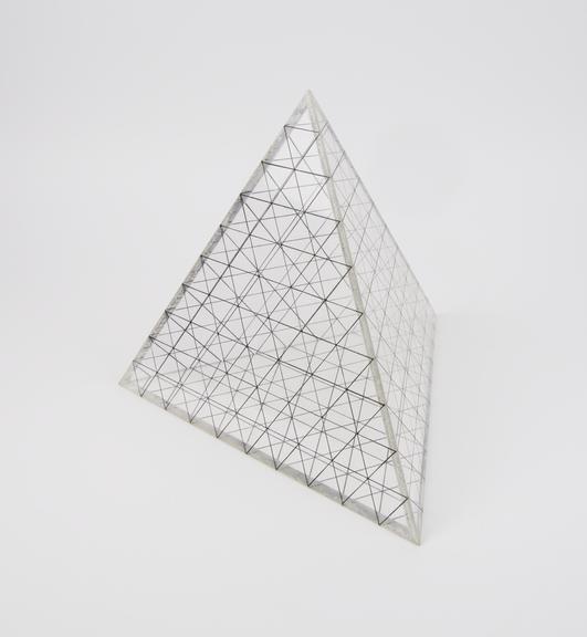 Tetrahedron in perspex