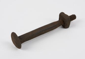 Metal screw with square bolt