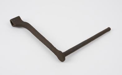 Two bars of metal joined in a right angle