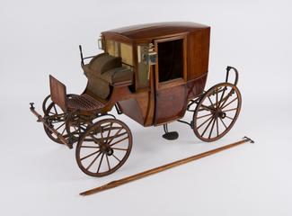 Model of a square brougham carriage