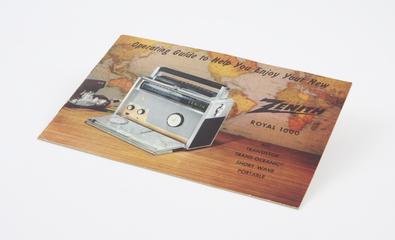 Operating guide for Zenith Royal 1000