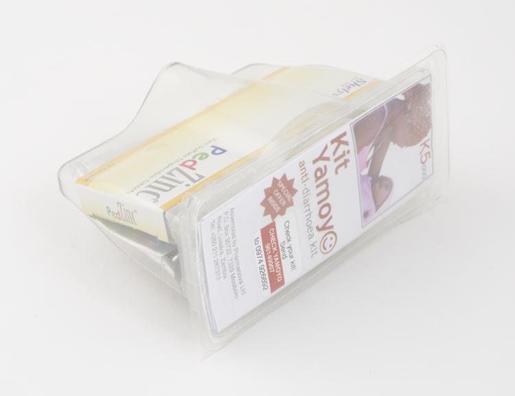 One of two ColaLife Anti-Diarrhoea Kits, ‘Kit Yamoyos' (anti-Diarrhoea kit)