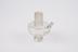 Small glass alembic head with ground glass neck