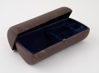Set of cupping instruments in leather case, 18th o