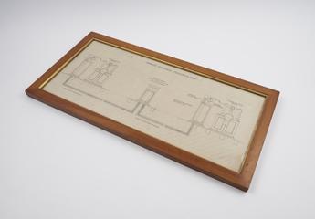 schematic diagram of electrostatic telegraph, 1920-1929
