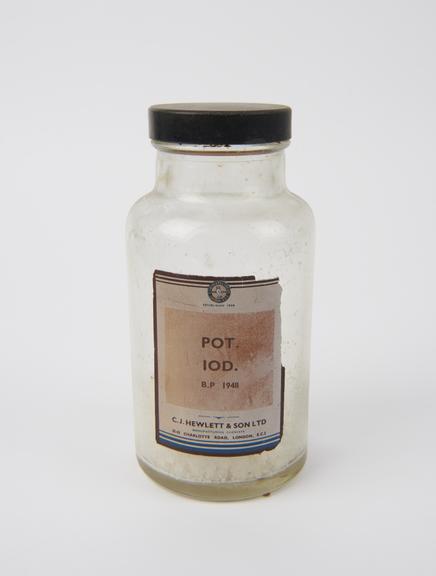 Bottle of Potassium Iodide B.P. 1948. C.J