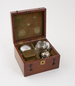 Cupping Set in wooden box containing 5 glass cups