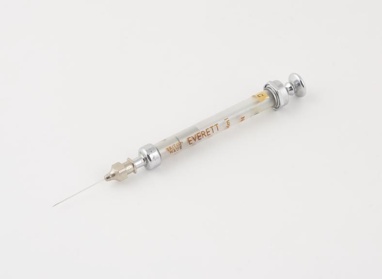 Hypodermic syringe, 1ml, for insulin