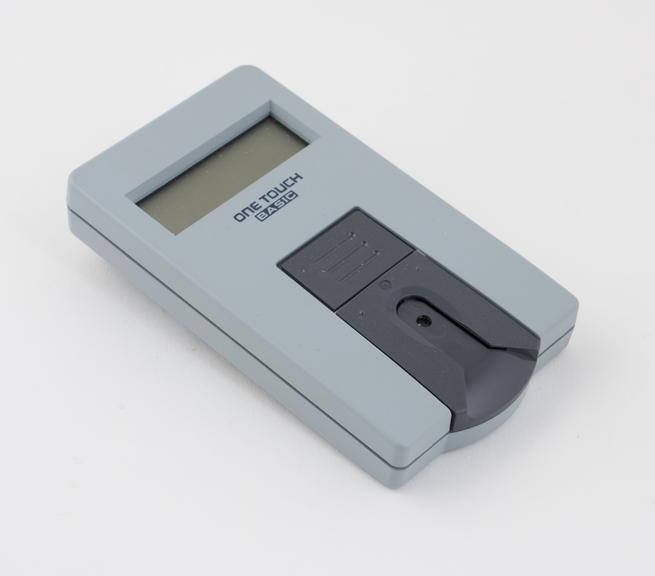 One Touch Basic (TM) Blood Glucose Meter, size J battery.