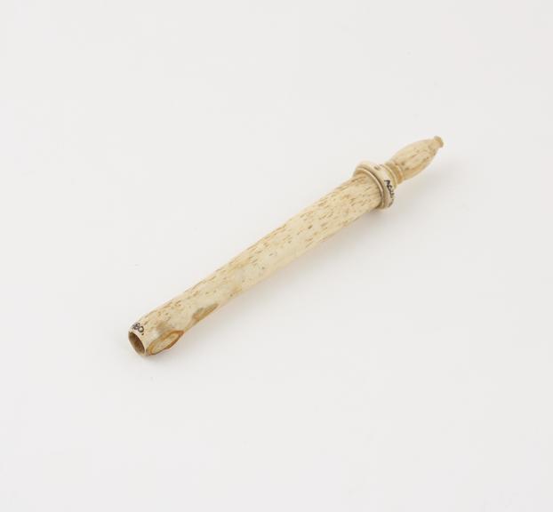 Bone suppository introducer, French, mid 19th century