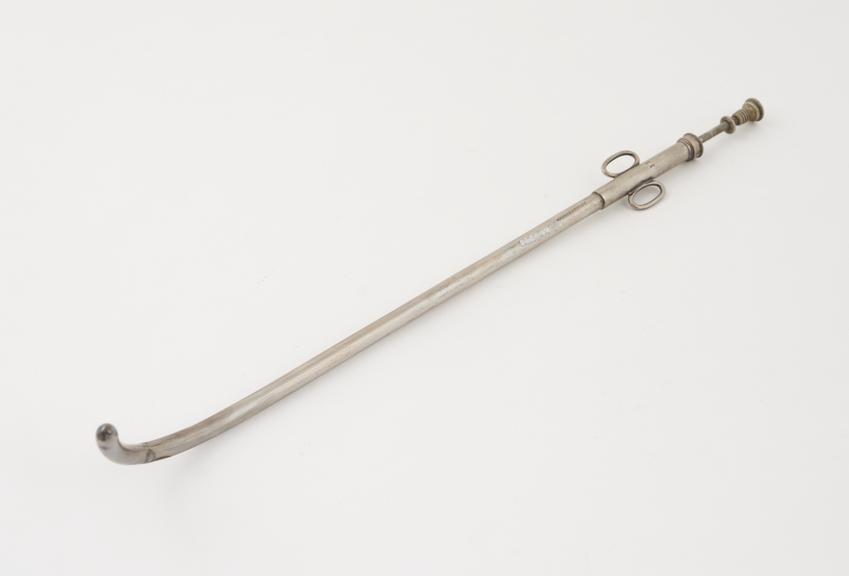 Ointment introducer(?), uterine, plated steel, 1880-1920