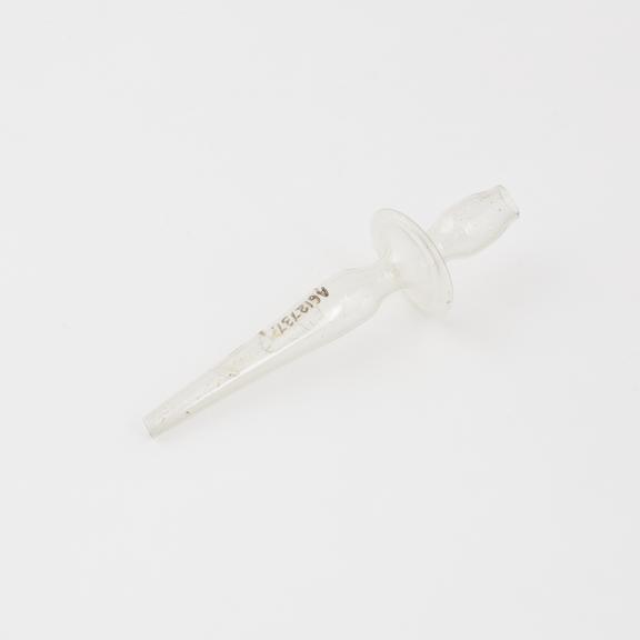 Rectal syringe, nozzle only, glass, early 20th century