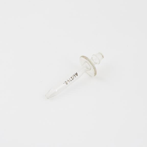 Rectal syringe, nozzle only, glass, early 20th century