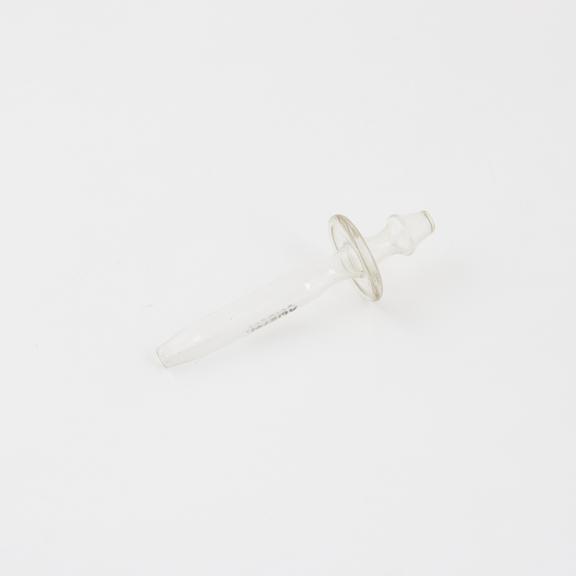 Rectal syringe, nozzle only, glass, early 20th century