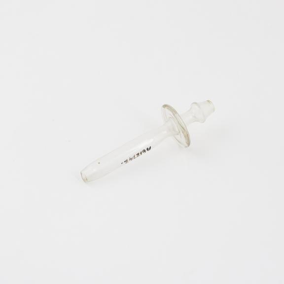 Rectal syringe, nozzle only, glass, early 20th century