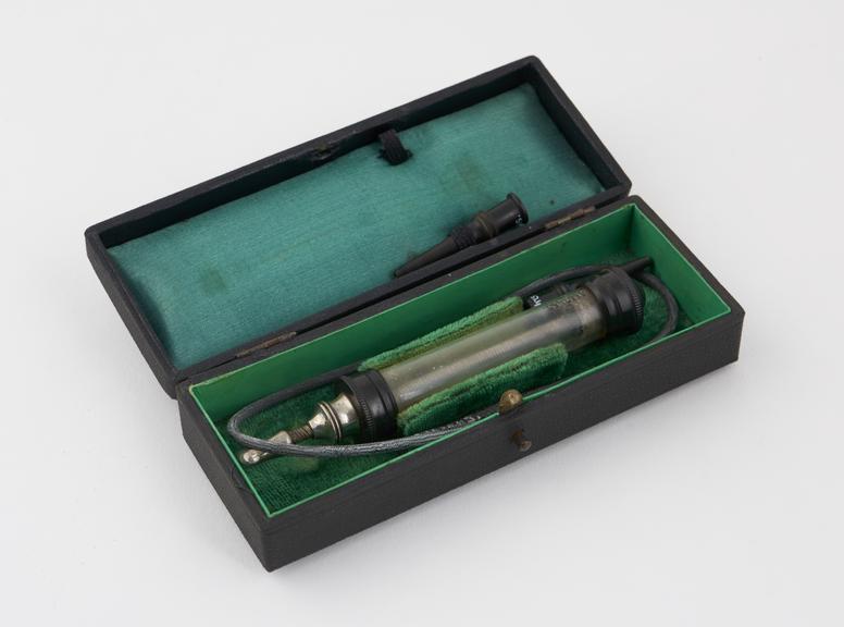 Guyon's urethral syringe, in case