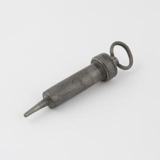 Pewter urethral syringe