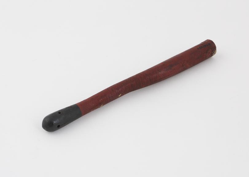 Elastic gum pipe from vaginal syringe, European, 1840-1920