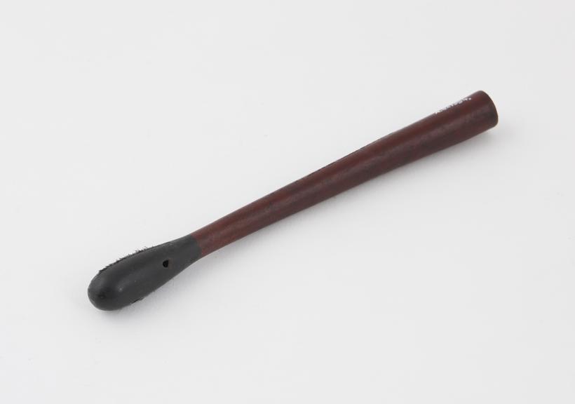 Elastic gum pipe from vaginal syringe, European, 1840-1920