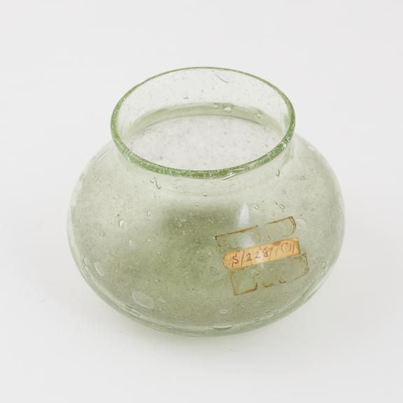 Glass vessel, possibly a copy of a cupping glass