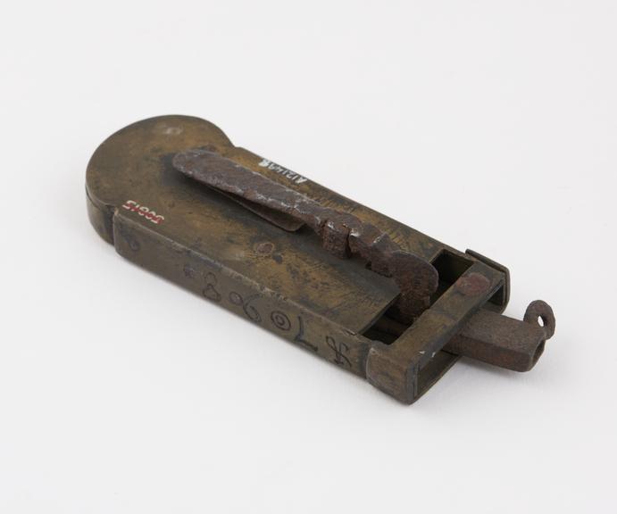 Brass automatic lancet, possibly veterinary, 1798