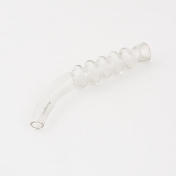 Glass leech tube, curved, European, possibly 19th century