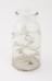 Clear glass leech jar with internal glass protuberances