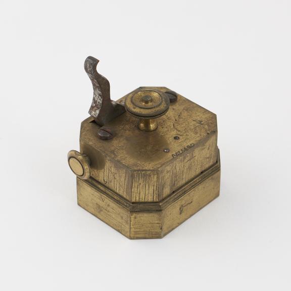 Scarificator with ten lancets, made by Coxeter and Co