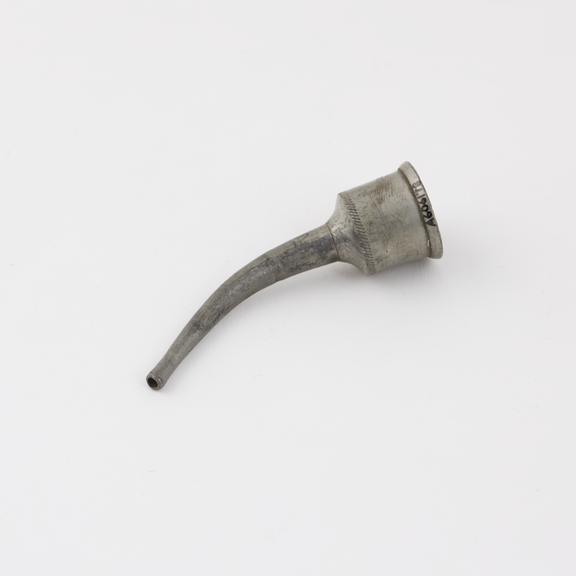 Pewter enema nozzle, 18th or 19th century