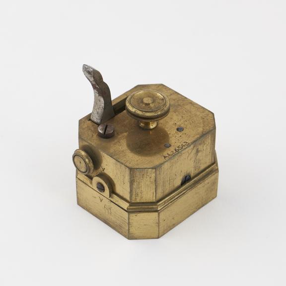 Scarificator with ten lancets, made by Ferguson, London