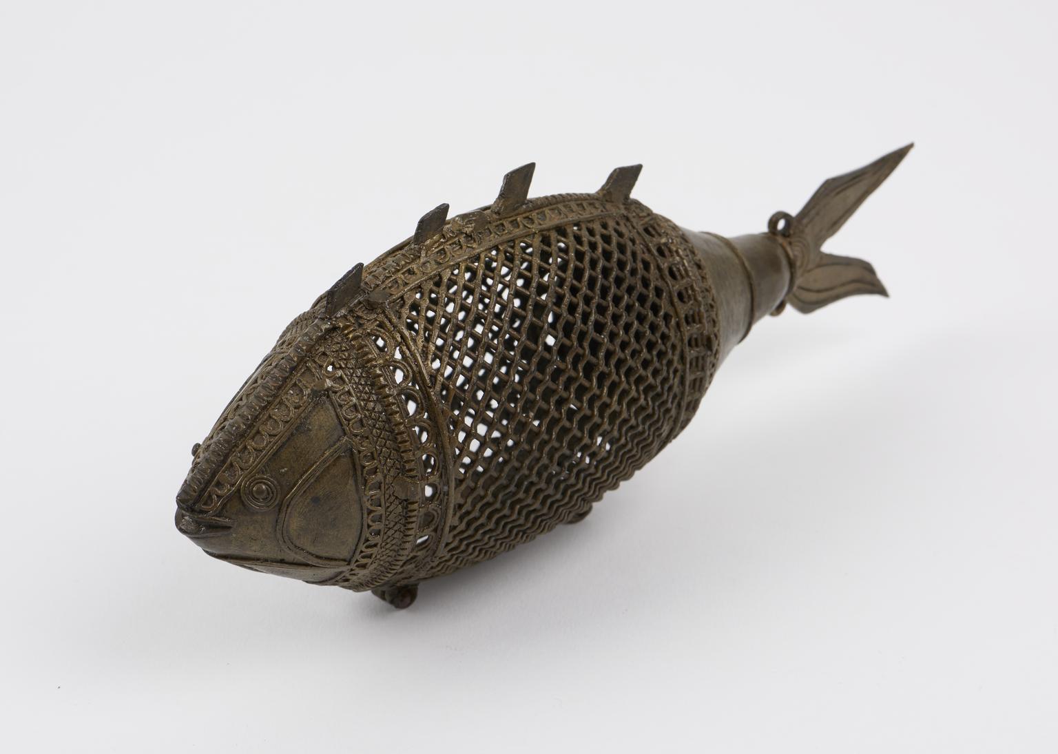 Incense burner, metal, in form of fish, Indian, 19th century | Science ...