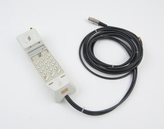 Telepoint hand set associated with the CT2 Test Bed Module