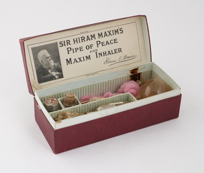 One of two boxed sets of Maxim's inhaler