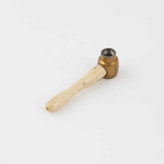 Brass and bone nozzle only, from an enema syringe