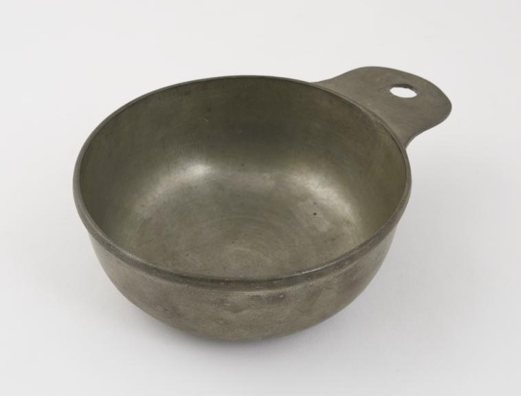 Metal bleeding bowl, English, 18th or 19th century