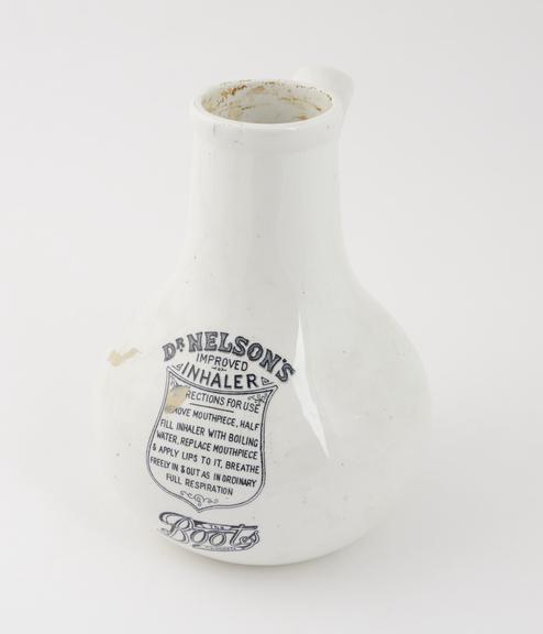 Earthenware inhaler invented by Dr