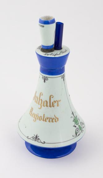 Porcelain inhaler invented by Dr. Biegel, made by J