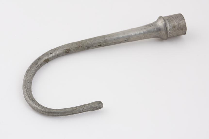 Pewter nozzle from syringe, 18th or 19th century