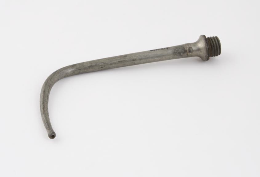 Pewter nozzle from enema syringe, 18th or 19th century